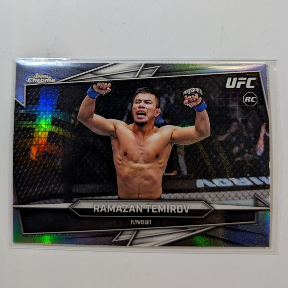 2026 Topps Chrome UFC Ramazan Temirov #77 RC Sonar Refractor Hobby Exclusive